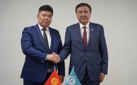 Алтынбек Максутов Түрк мамлекеттер уюмунун Башкы катчысы Кубанычбек Өмүралиев менен жолукту