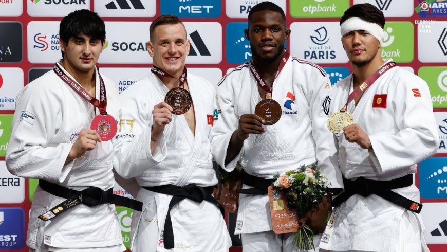 Дзюдоист из Кыргызстана Эрлан Шеров завоевал бронзовую медаль на международном турнире Paris Grand Slam (Парижский Гранд шлем) в Париже