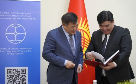 Алтынбек  Максутов встретился с Чрезвычайным и Полномочным Послом Республики Казахстан в Кыргызской Республике Рапиль Жошыбаевым