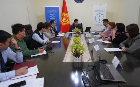 Алтынбек Максутов Кыргызстандагы телерадио уюмдарды ата мекендик контент менен камсыздоо боюнча киноискусствонун адистери менен жолукту