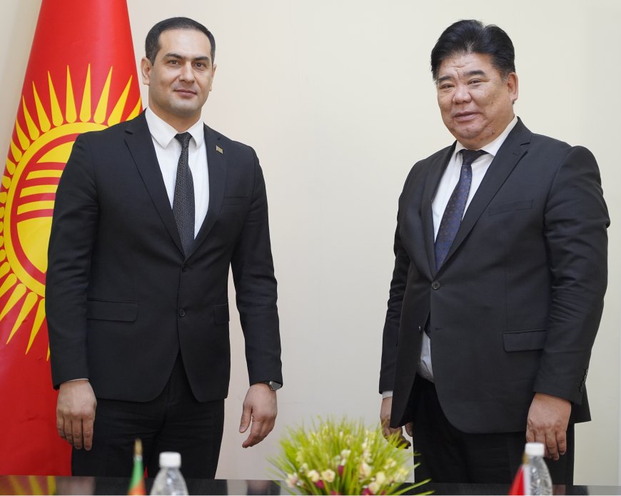 Алтынбек  Максутов встретился с Чрезвычайным и Полномочным Послом Туркменистана в Кыргызской Республике Нуры  Голлиевым