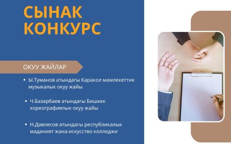 Бир катар окуу жайлардын директору кызмат ордуна сынак жарыяланат