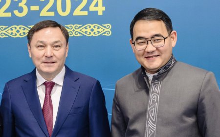 Чыңгыз Эсенгул уулу Казакстандын Спорт жана туризм министри Эрмек Маржикпаев менен жолугушту