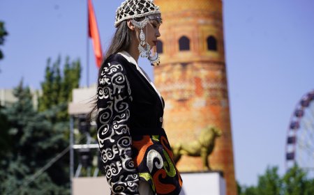 Фоторепортаж с международного модного конкурса «Стиль кочевника» ("Көчмөн стили") в рамках VIII Всемирного фестиваля «Эпосы народов мира»