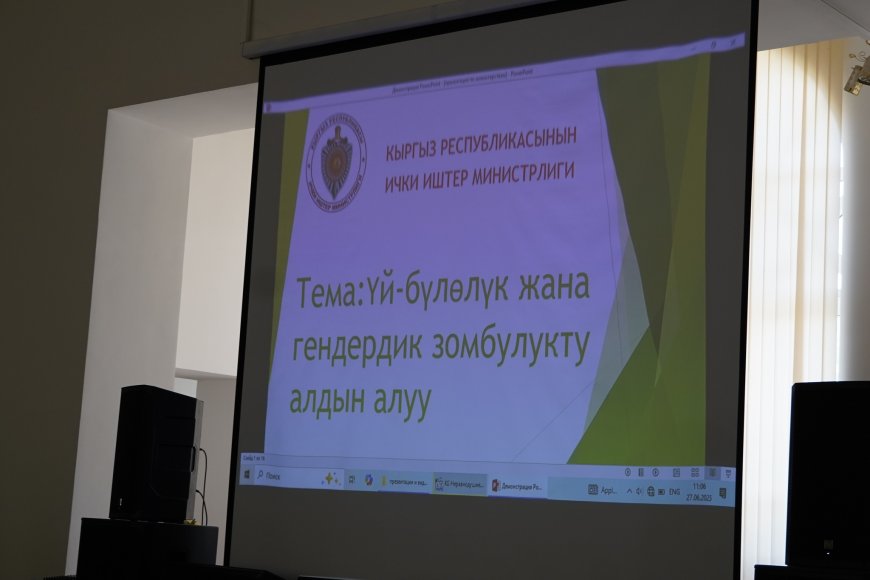 Маданият министрлигинин кызматкерлери үчүн үй-бүлөлүк зомбулуктун алдын алуу жана балдарды коргоо боюнча  маалыматтык иш-чара өттү