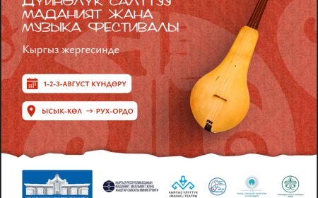 ЫСЫК-КӨЛДӨ ӨТЧҮ ДҮЙНӨЛҮК "РУХ САНАТ" ФЕСТИВАЛЫНА 51 ӨЛКӨДӨН 130дан АШЫК МАДАНИЯТ ӨКҮЛДӨРҮ КЕЛЕТ