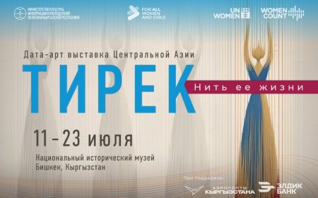 БИШКЕКТЕ БОРБОР АЗИЯДАГЫ “ТИРЕК: АЯЛДЫН ӨМҮР ЖИБИ” АТТУУ ДАТА-АРТ КӨРГӨЗМӨСҮ АЧЫЛДЫ