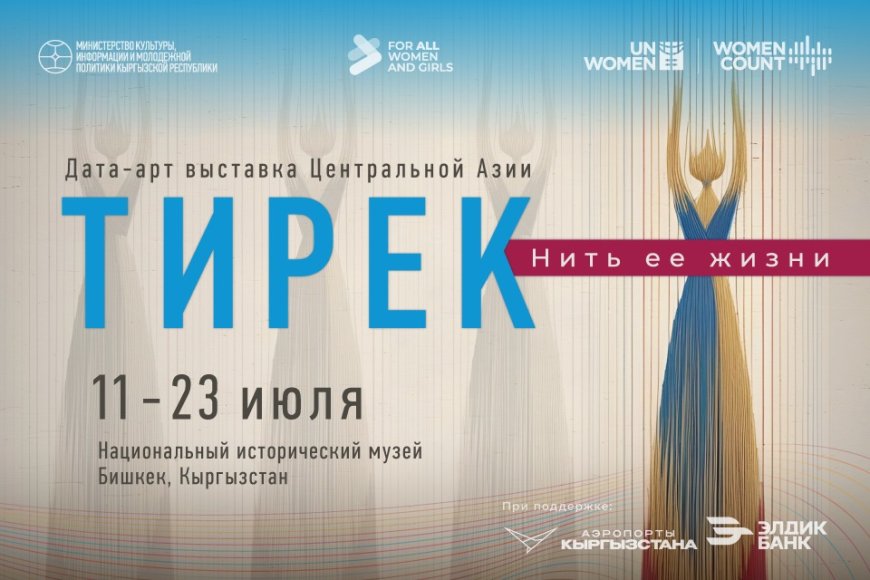 БИШКЕКТЕ БОРБОР АЗИЯДАГЫ “ТИРЕК: АЯЛДЫН ӨМҮР ЖИБИ” АТТУУ ДАТА-АРТ КӨРГӨЗМӨСҮ АЧЫЛДЫ