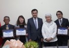 УЧАСТНИКАМ ПРОЕКТА «КЫРГЫЗСКО-ЯПОНСКИЕ МЕЛОДИИ» ВРУЧЕНЫ БЛАГОДАРСТВЕННЫЕ ПИСЬМА ОТ ИМЕНИ МИНИСТЕРСТВА